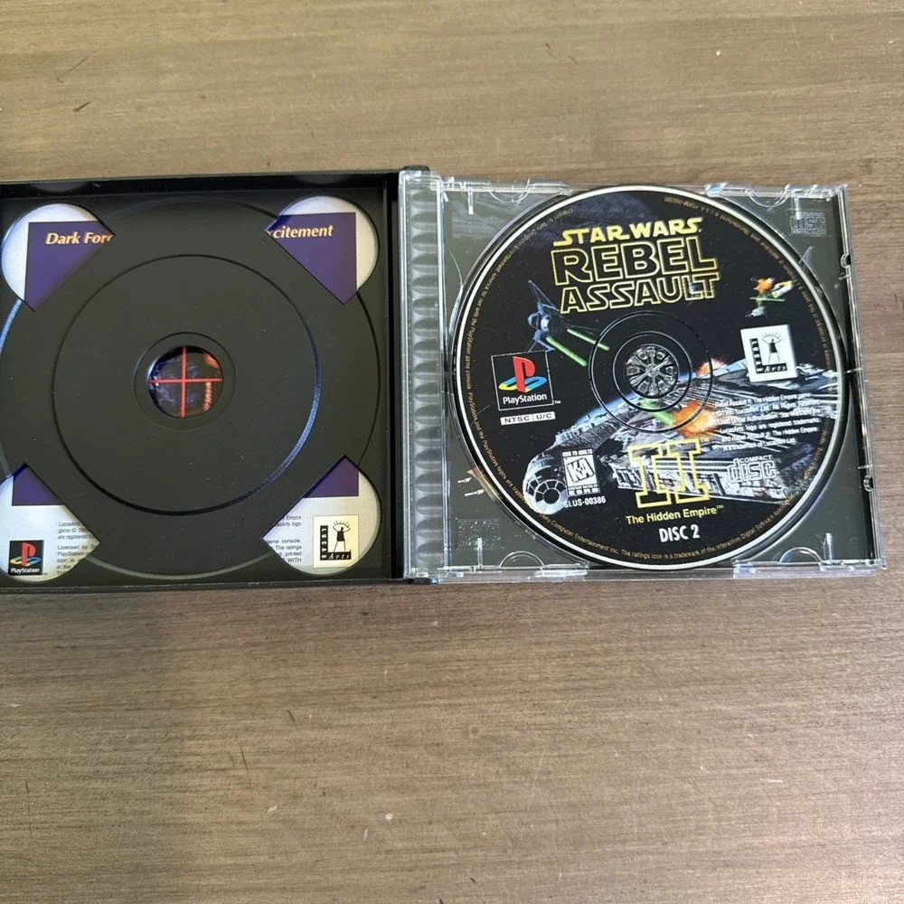 Star‎ Wars Rebel Assault II  (PlayStation 1 PS1) Black Label